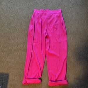 Vibrant Pink Women’s Velcro Pants